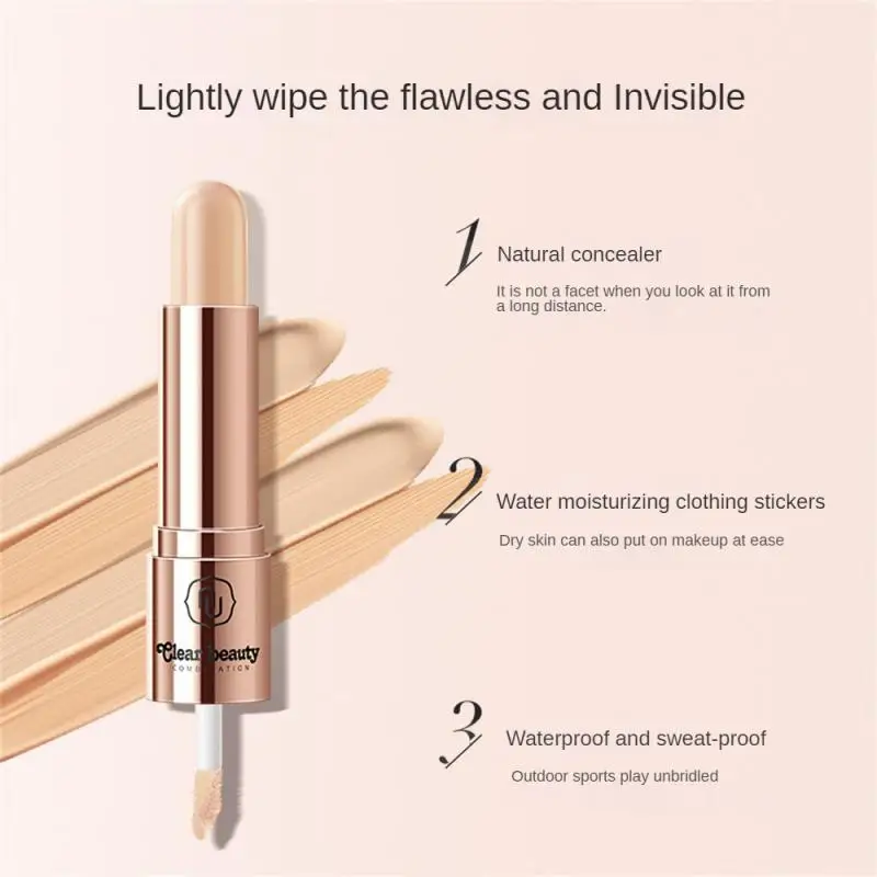 Basis Make-Up Versieren Delicate En Gladde Drie Kleuren Concealer Palet Matte En Vloeibare Concealer Poeder Gezichtsmake-Up