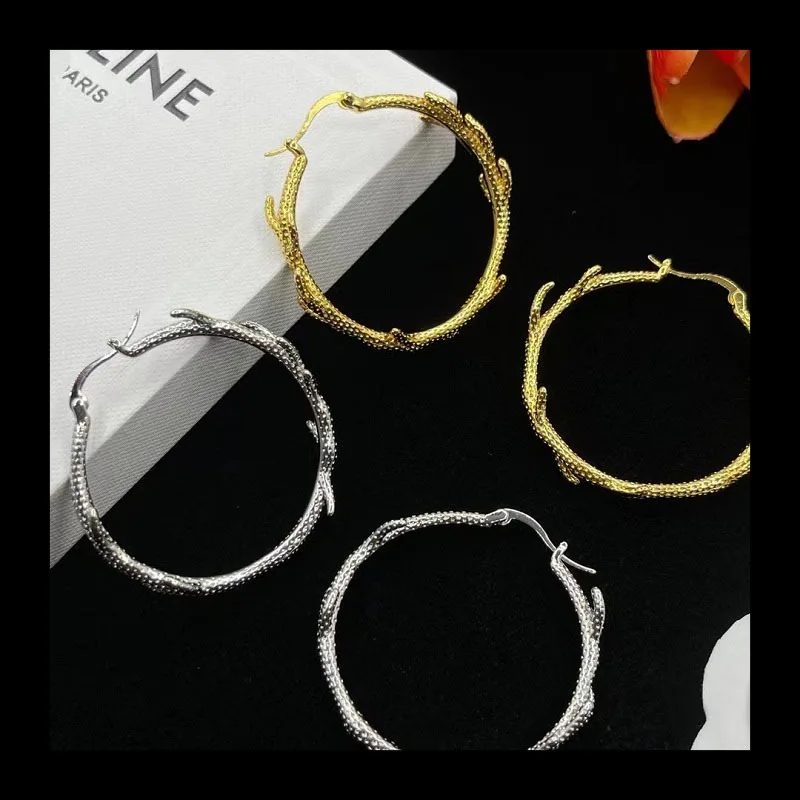 

Large Circle Silver Needle Earrings New Simple Atmosphere Wholesale Stud Earrings Earrings Women