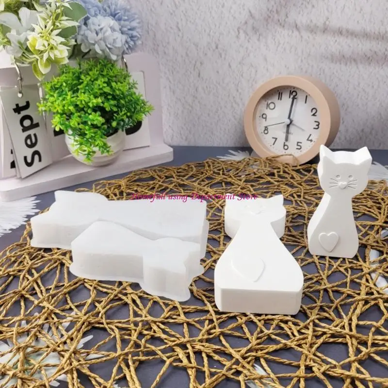 قالب سيليكون قوالب شمعة القطط قوالب المسبوكات قوالب الخبز قوالب اللصقات