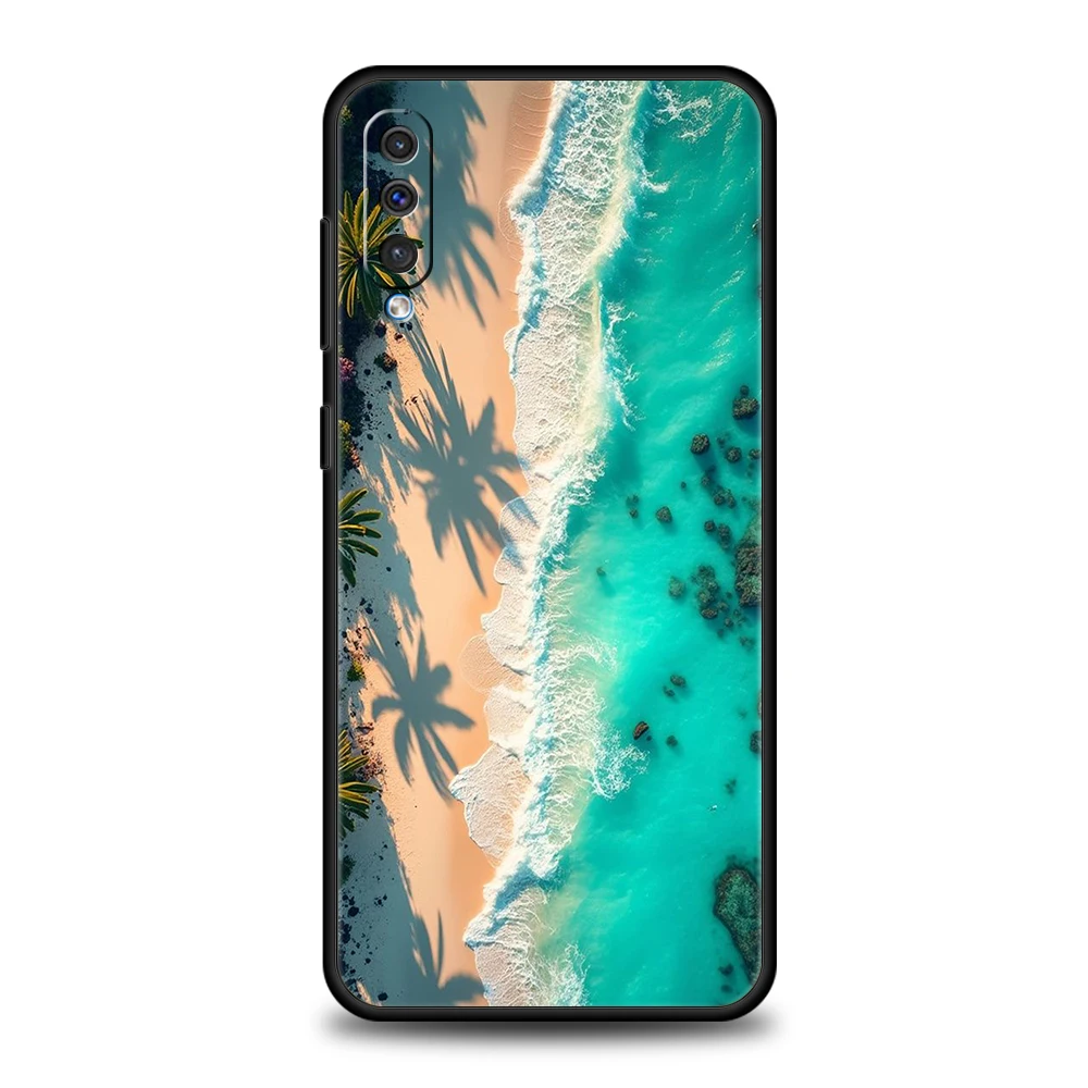 Etui na telefon Blue Sea Ocean Waves do Samsung A56 A36 A26 A24 A16 A14 A12 A32 A50 A70 A20E A22 A40 A34 A54 A42 A52 5G A06 Cover