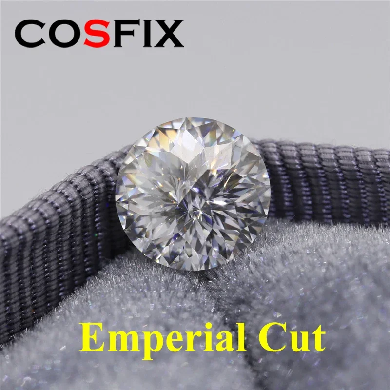 [Special Cut]Rare Round Sakura Cut Moissanite Loose Stones 0.5-5Carat D Color 100 Faced Cut Moissanite Diamonds Stone With GRA