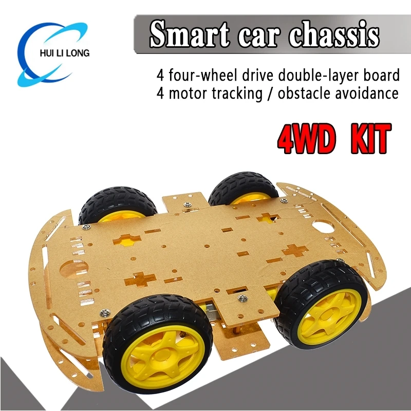 For Arduino UNO R3 Robot 4WD Cars RC Remote Control L98N Robotics Learning Kit Educational Stem Toys DIY enthusiasts