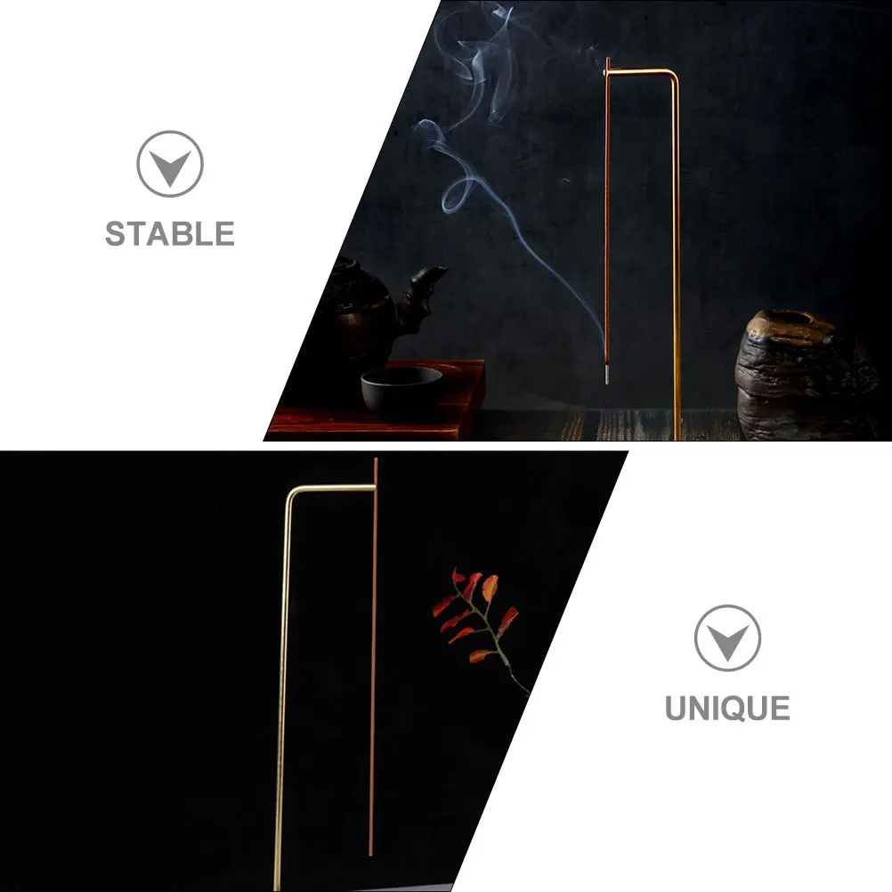 

Wooden Brass Incense Holder Hanging Type Reverse Incense Stick Burner Stable Tray Base Home Decor Burner