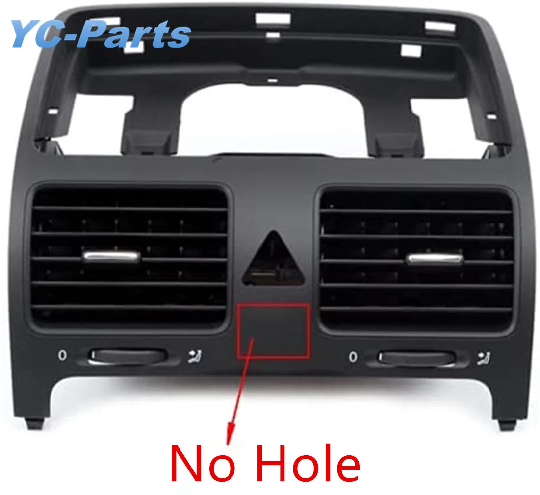 1K0819728F Black Air Front Dashboard Dash Air Outlet Vent Center for VW Golf GTI Jetta MK5 Rabbit Car Accessary