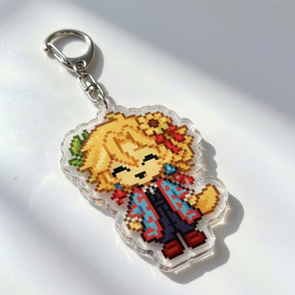 Cute Chibi Wifies Squiddo Ashswag Keychain Accessories Bag Charms PrinceZam Eggchan Spoke Parrot Keyrings Jewelry Fans Gifts view 5