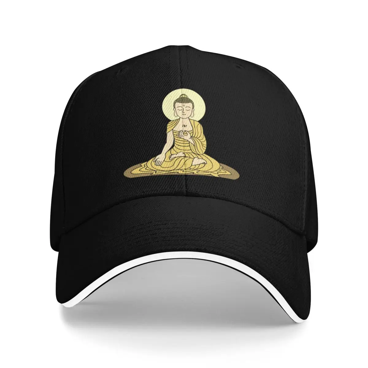 

Golden Serenity Buddha Baseball Cap Unique hats winter hats for men Golf Hat Women's Beach Outlet Men's