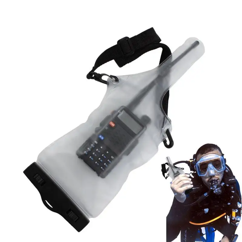 

Walkie-talkie Transparent Bag Pouch Universal Rainproof Dustproof Outdoor Activities Supplies For Radio Cell Phone For Camping