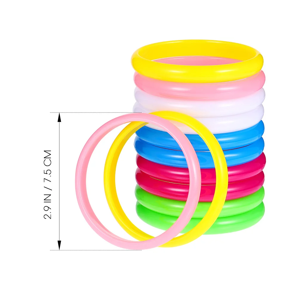 مجموعة أساور بلاستيكية بلون الحلوى مكونة من 36 قطعة للنساء والأطفال، أزياء عصرية للحفلات، أساور معصم للسيدات #3