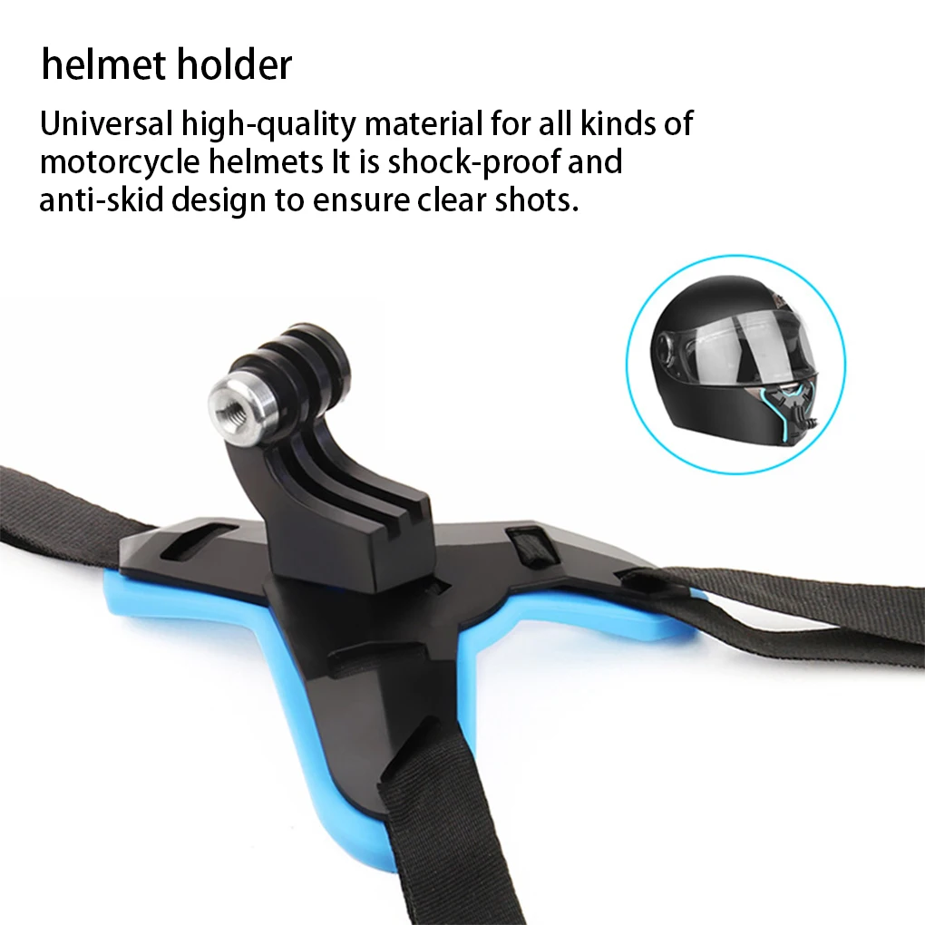 Motorcycle Helmet Chin Stand Camera Support Portable Motorbike Holder