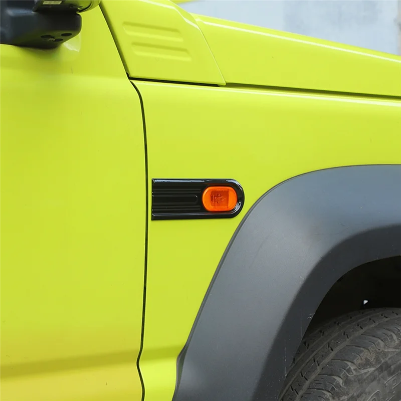 Reliable-Car Side Fender Turn Signal Light Lamp Cover Trim For Suzuki Jimny JB64 JB74 2019-2024 Exterior Accessories