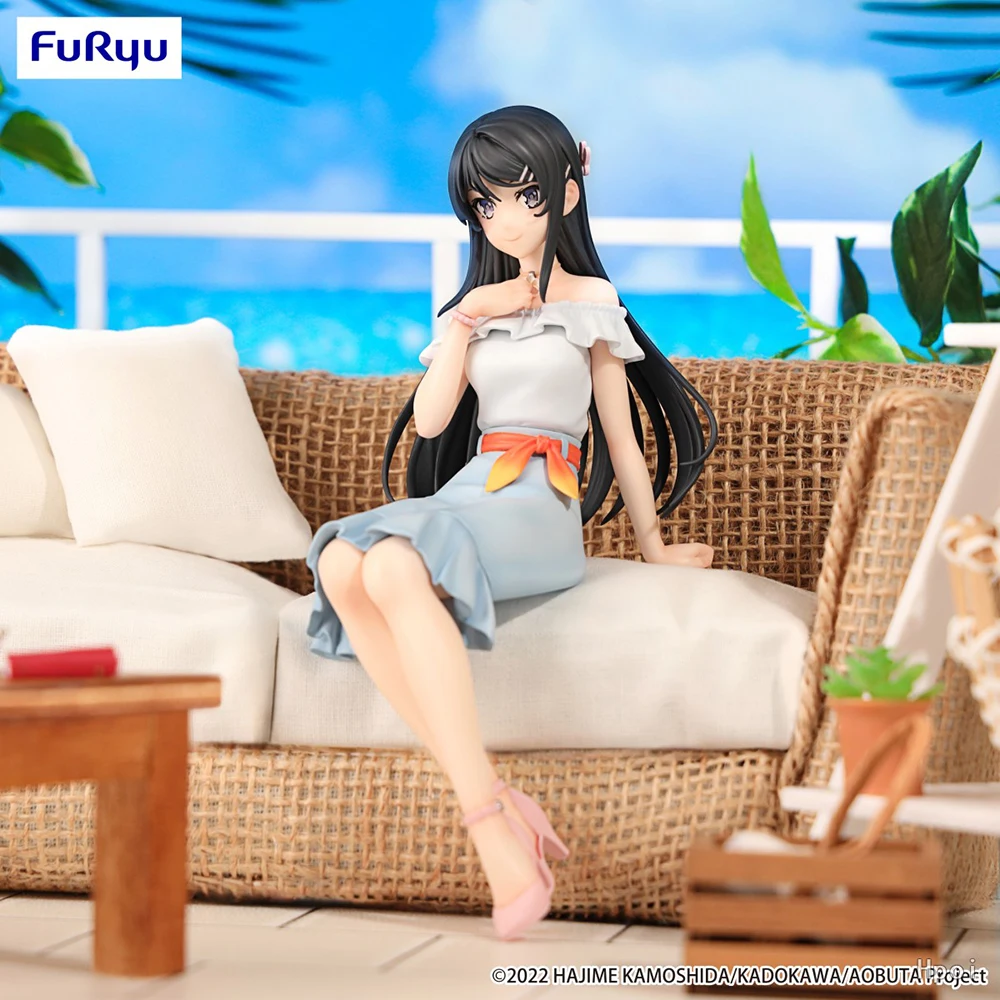 FuRyu Seishun Buta Yarou Sakurajima Mai Summer Coordinate ver. Noodle Stopper Figure Collectible Action Anime Model Toy Gift