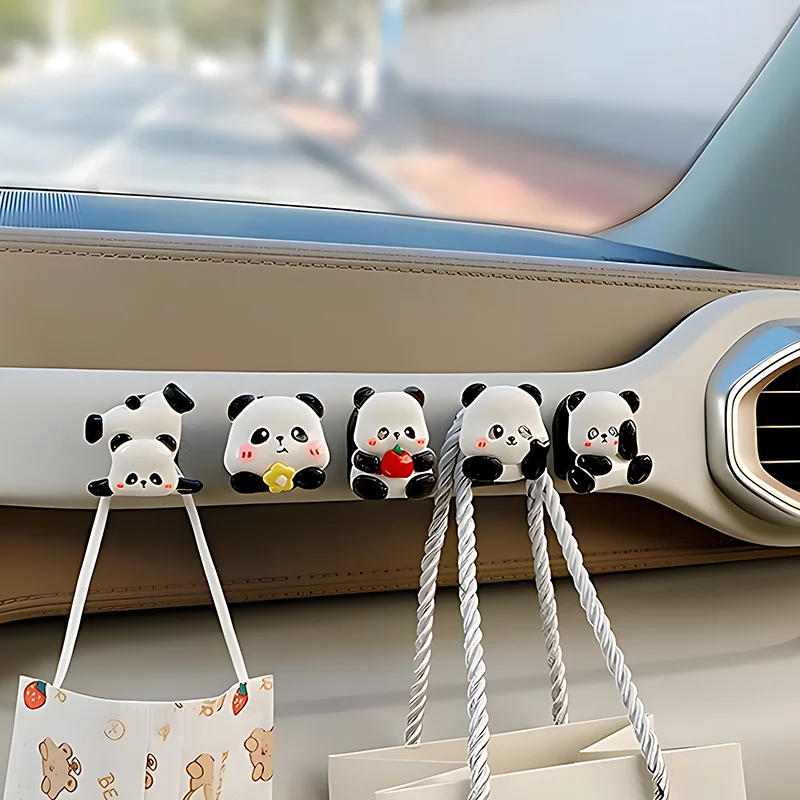 

Car Panda hook practical small hook with no trace glued front and rear seat multi-function storage 2025 new model