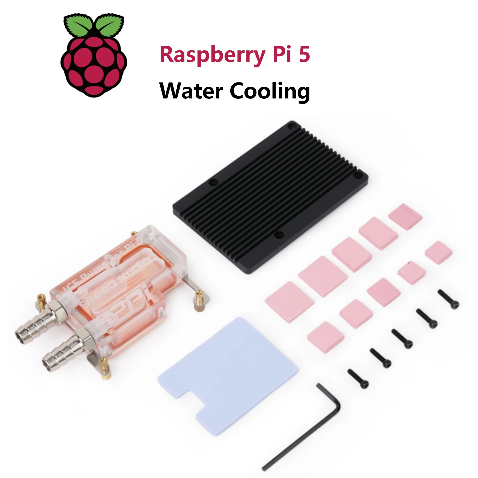 Water Cooling Radiator for Raspberry Pi 5 Integrated CPU Cooler For Raspberry pi 5 Computer