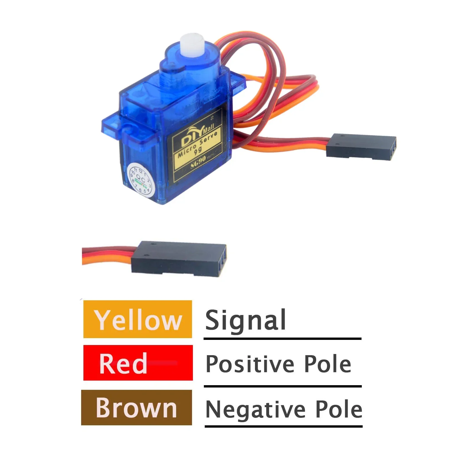 DIYmall 10Pcs 9g Servo , Mini Gear Micro Servo Motor Kit for RC Airplane Helicopter / RC Robot Arm Smart Car