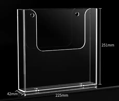 

2 шт. прозрачная акриловая папка для брошюр, флаер, меню, органайзер для хранения, папка для настенного держателя для брошюр, держатель для флаеров, настенный