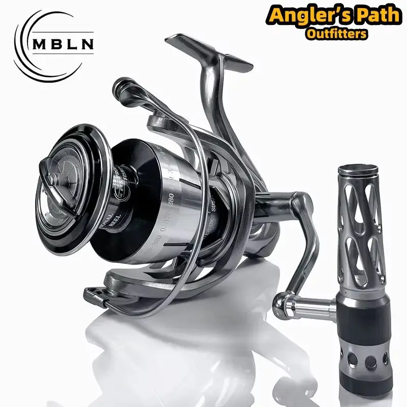 MBLN Spinning Fishing Reel 98 Percent Full Aluminum Alloy Saltwater Resistant Screw In Structure Offshore Trolling Fishing Reel