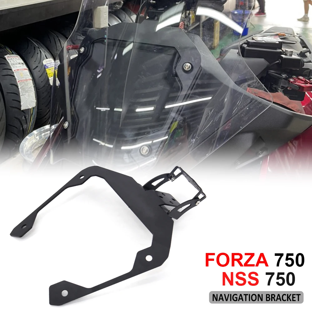 For FORZA NSS 750 Motorcycle windshield Stand Holder Phone Mobile GPS Navigation Plate Bracket For Honda Forza750 Nss750