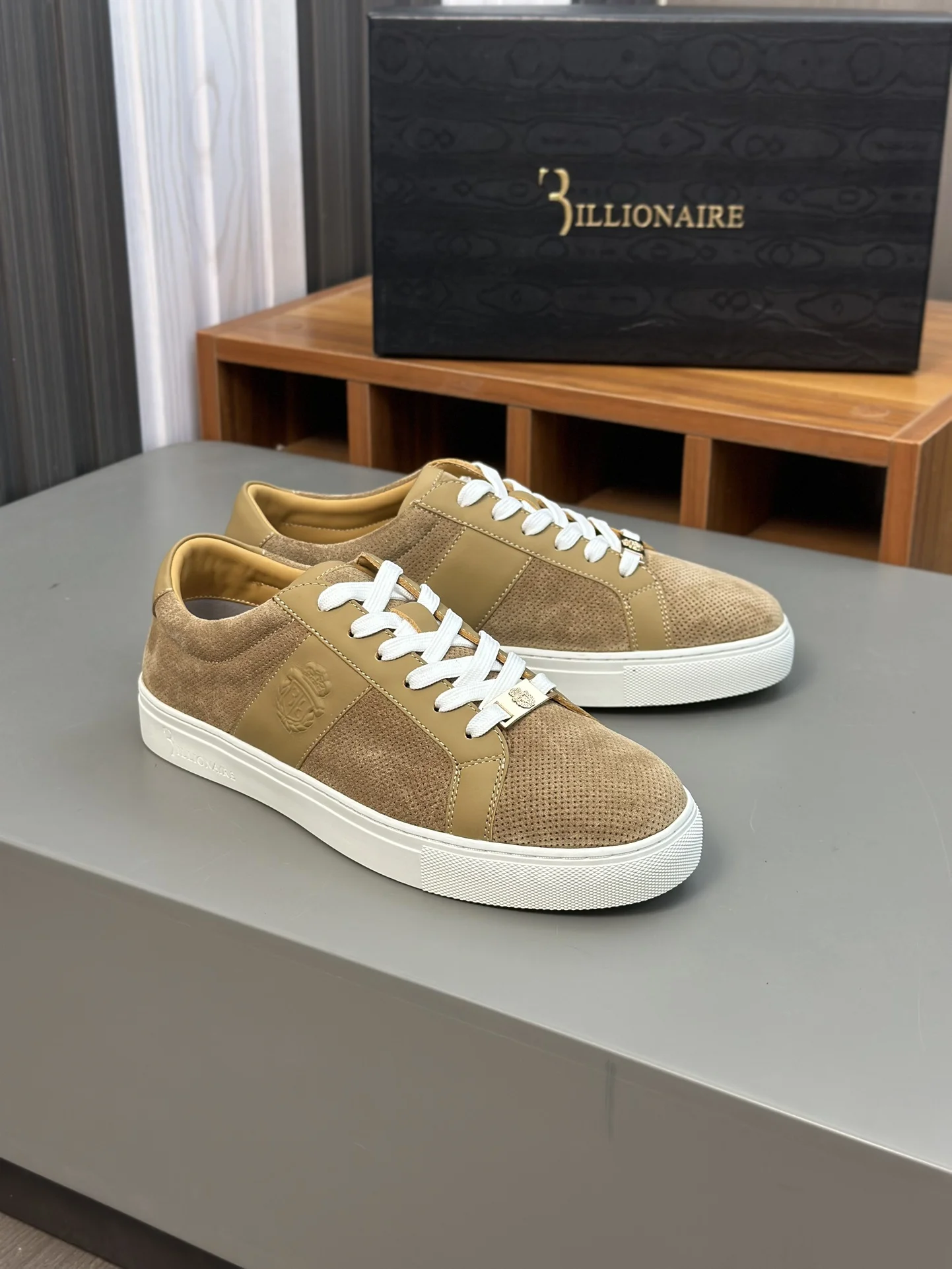 BILLIONAIRE BLKA CPTG Shoes Men‘s Cowhide 2025 new sports Casual high quality fashion gentleman European big size 39-45