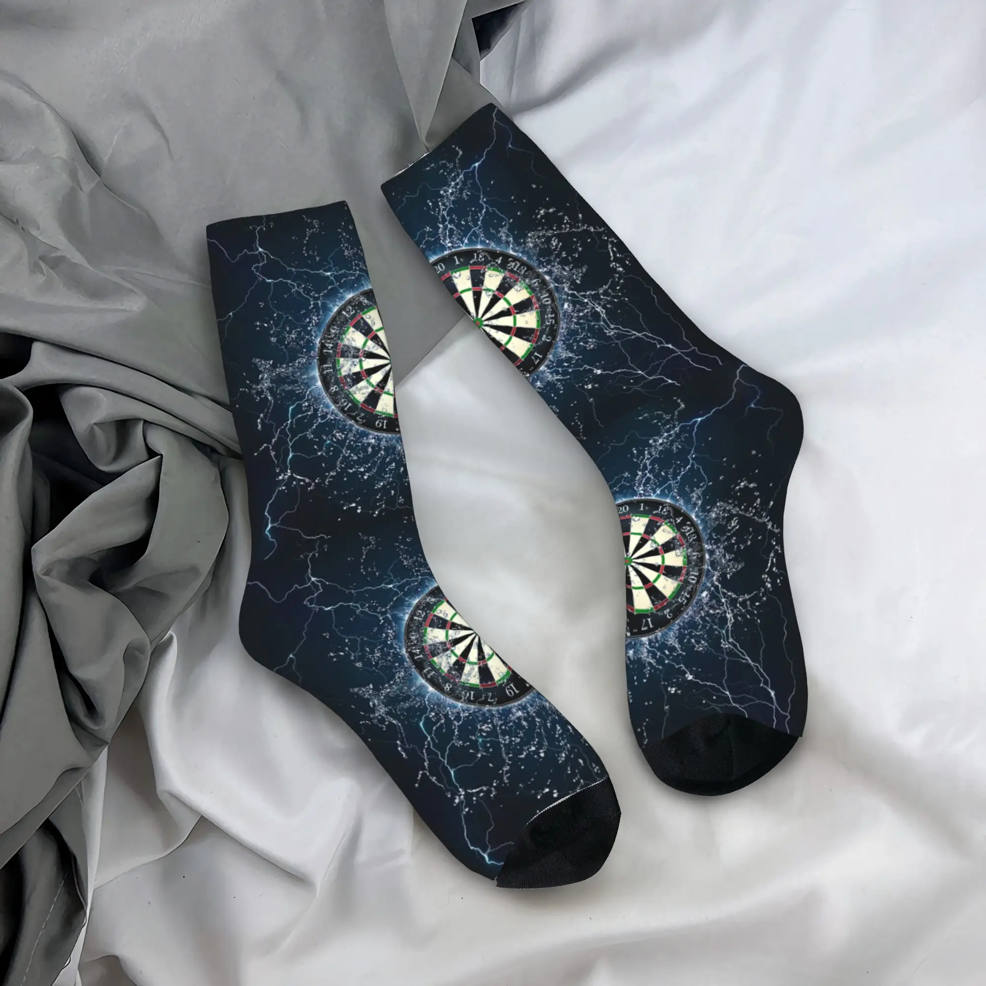 

Custom Arrow Archery Target Darts Board Mens Crew Socks Unisex Fun Spring Summer Autumn Winter Dress Socks