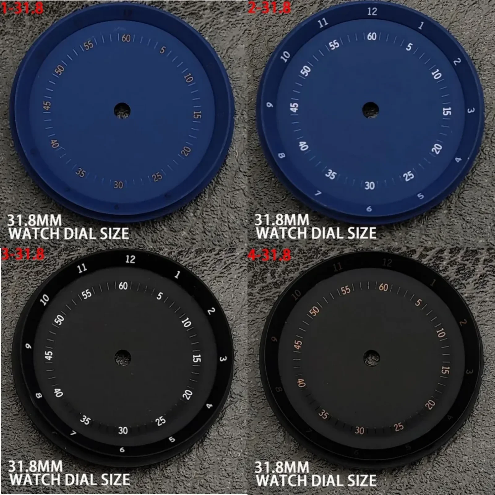 NH35 31.8MM ساعة مينا لا مضيئة ساعة الوجه مقاومة للماء الأدب تعديل الملحقات