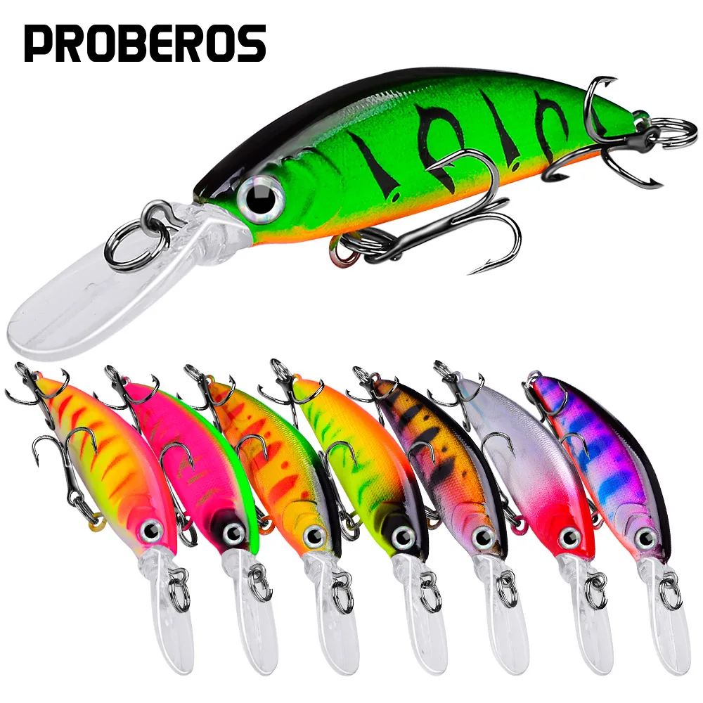 

Mini Minnow Fishing Lure Wobbler Sinking Plastic Hard Bait Crankbaits lsca5.5g/7cm Artificial Lure For Bass Pike Fihsing Tackle