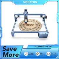 SCULPFUN S9 5.5W Laser Engraver 0.06mm Ultra-Fine Compressed Spot, Diode Laser, 0.08mm High Precision,  Engraving Area 410*420mm