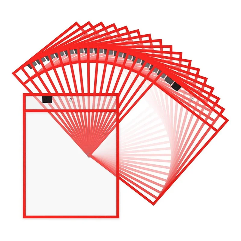 25 Piece File Folders 9 X 12 Inch Work Note Holder Dry Erase Pockets For Teachers Work Classroom Organization Supplies A Durable