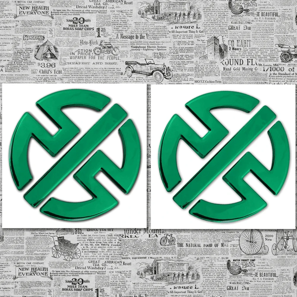 2pc 3D Motorcycle Logo Stickers Emblem Badge Decals Tank Wheel