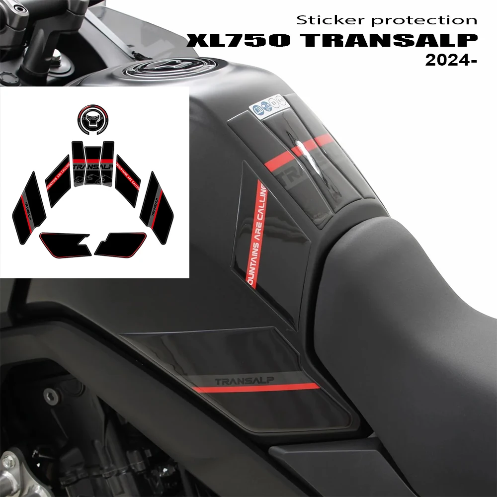 

For Transalp 750 Transalp XL750 2023 2024 Motorcycle Accessories Waterproof Sticker Moto Sticker Kit 3D Resin Protective Sticker