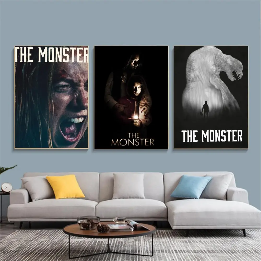 classic movie T-The Monster-R Painting Calligraphy Nature Inspired Artwork for Living Room  Home Decoration