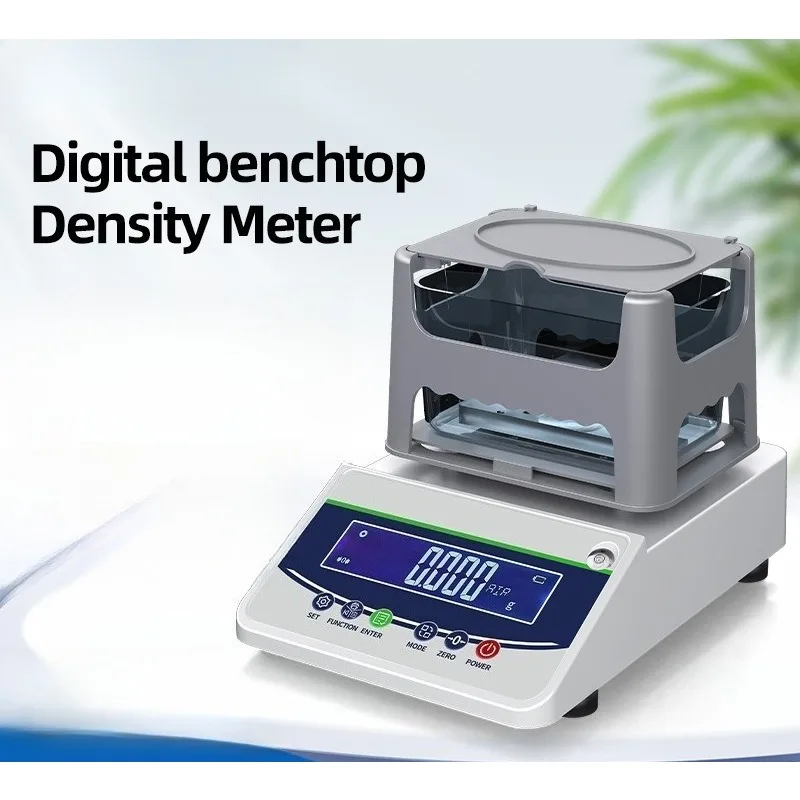 Electronic Solid Liquid Density Meter Plastic Particle Ceramic Rubber Gravity Tester For Laboratory Industrial Material Testing