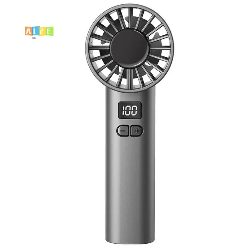 A12E-High-Speed Handheld Fan 100-Speed Mini Fan USB Charging Portable Home Desktop Small Fan