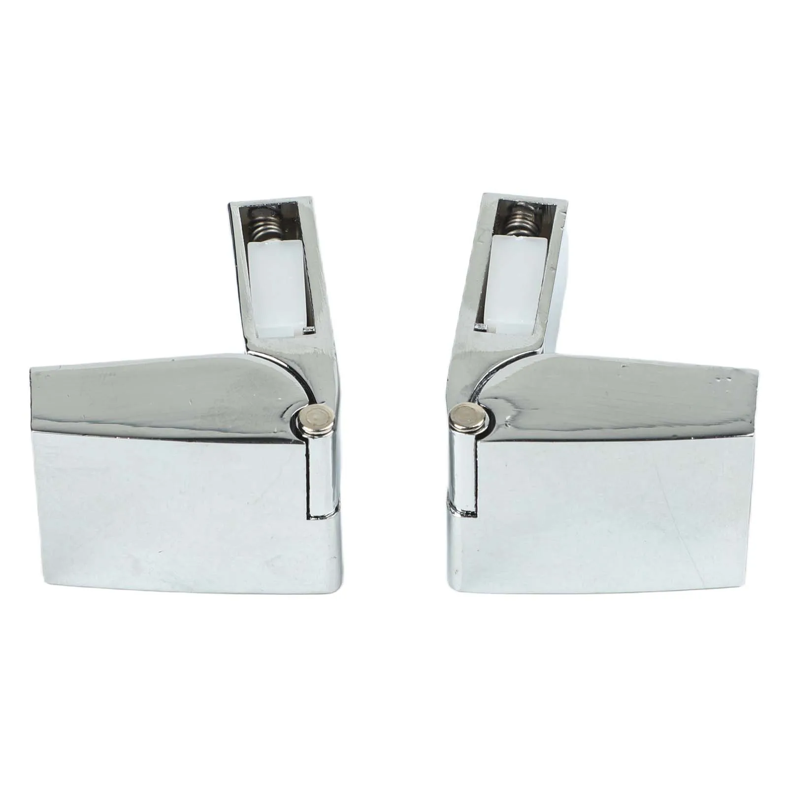 Self Closing Glass Door Hinges Zinc Alloy Construction No Drilling Installation for Smooth Operation and Convenience