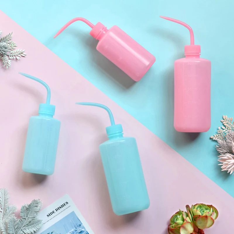 250ml Eyelash Extension Elbow Flush Bottle Wash Squeeze Bottle Non-Spray 4 Colors Tattoo Diffuser Soap Supply Wash Bottle`~