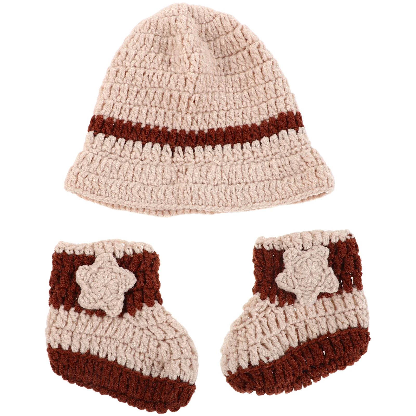 

1 комплект, ковбойская одежда для новорожденных, бежевая вязаная крючком шляпа ручной работы, обувь для детской фотосессии, реквизит для фотосессии, наряды для фотосъемки новорожденных