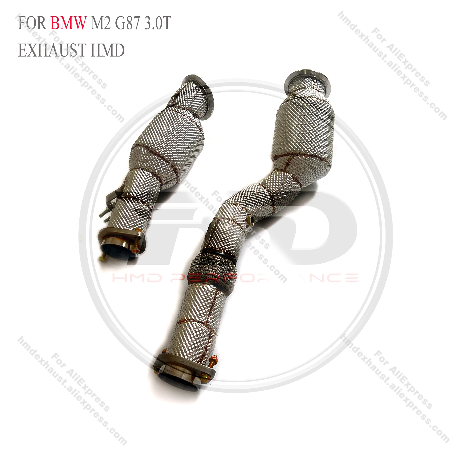 

HMD Exhaust System High Flow Performance Downpipe for BMW M2 G87 3.0T With Heat Shield Racing Pipe