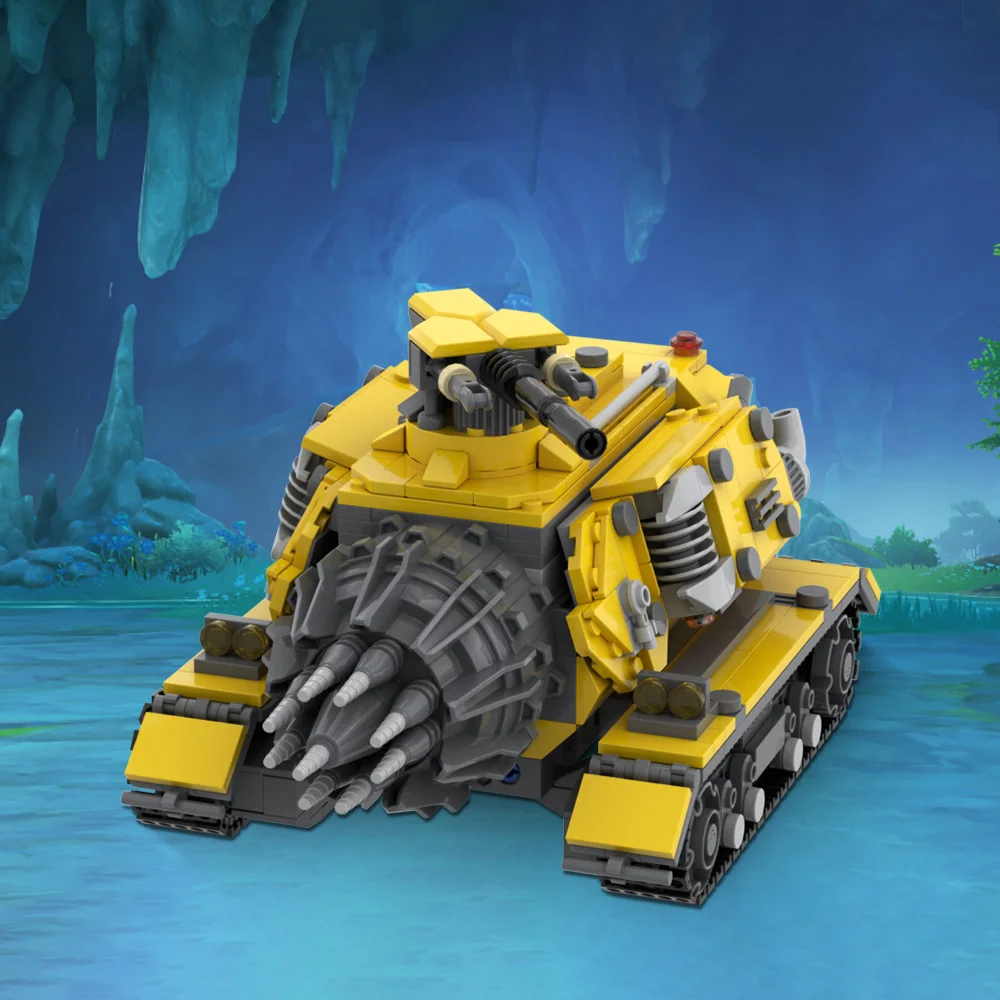 

MOC Deep Rock Galactic Mining Truck Model Building Blocks Shooting Game Drilling Car Truck Tank Assembled Brick Toy Gift