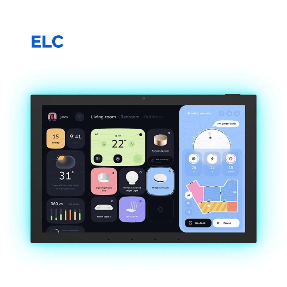 unique2025 NEW Arrivals RK3566 Multi Interfaces 10 Inch Wall Mounting Smart Home Hub Remote Voice Control Wifi Tablet