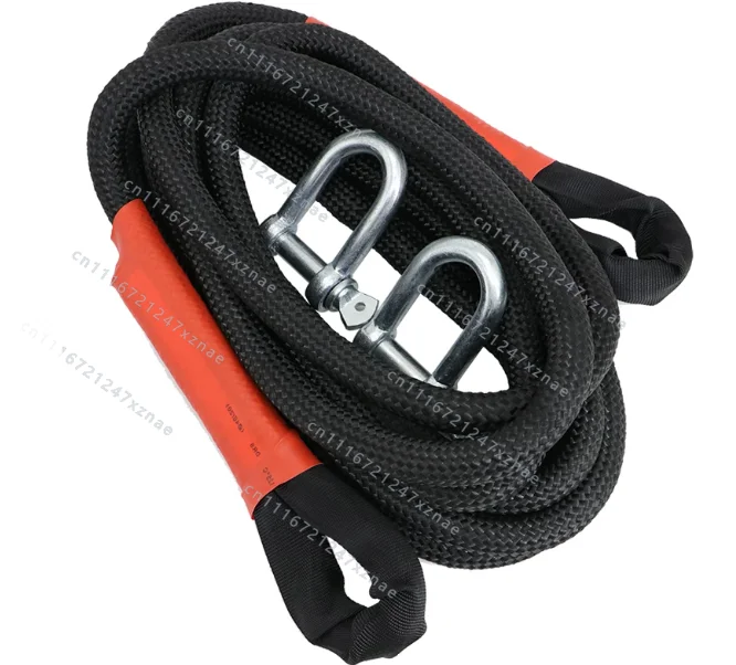 5,10,15,20, 25-ton rescue rope for ，truck tractorsTow rope, special thickened elastic pull rope，For off-road vehicles