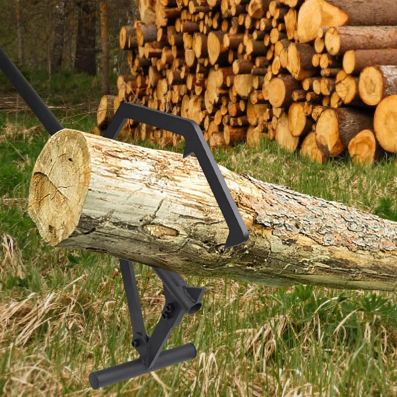 Log Lifter Efficient 50.4" Heavy Duty Log Jack for Forestry Garden Tools Daily Hardware