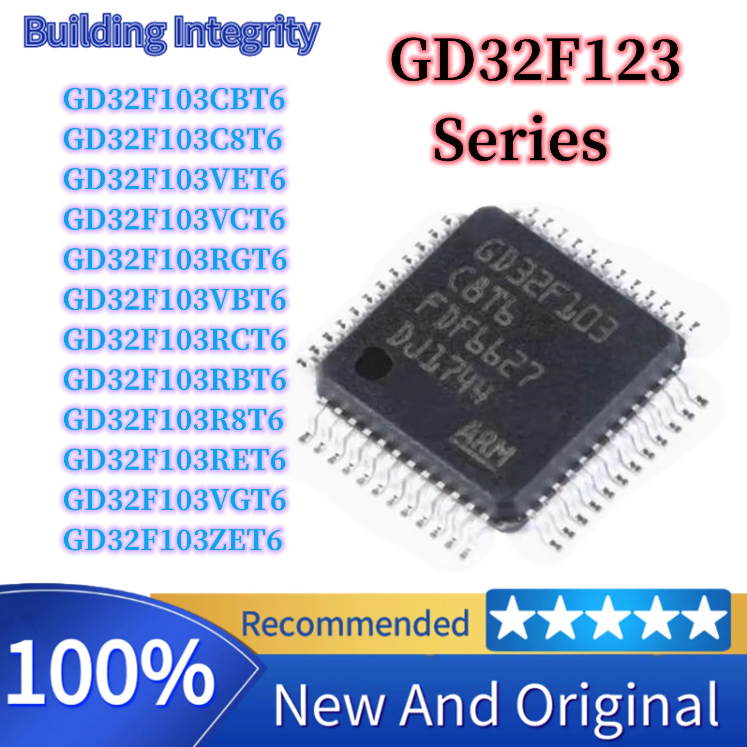 GD32F103C8T6 GD32F103CBT6 GD32F103R8T6 GD32F103RBT6 GD32F103RCT6 GD32F103RET6 GD32F103RGT6 GD32F103 VBT6 VCT6 VET6 VGT6 ZET6 New