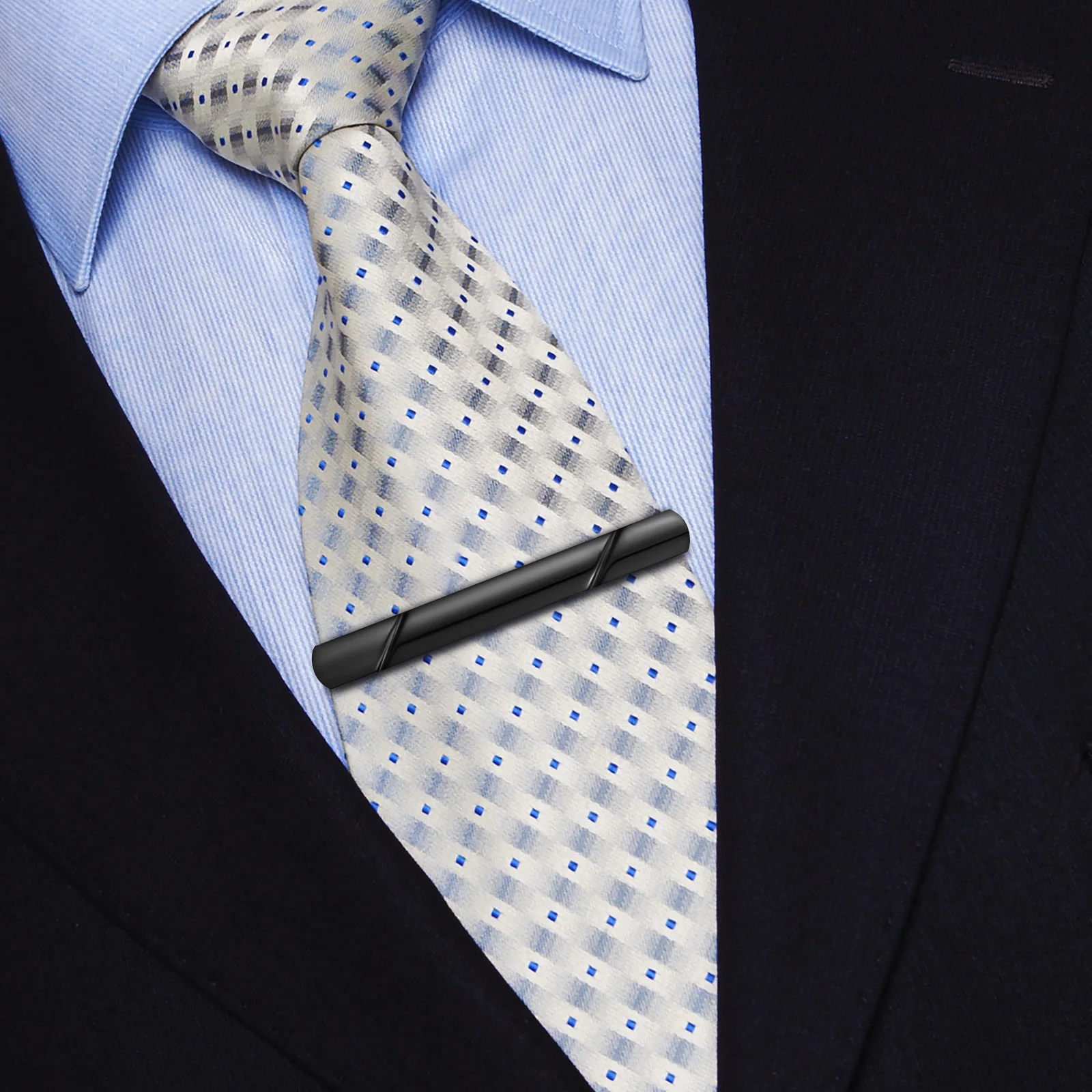 

4Pcs Tie Clips Men Copper Business Formal Wedding Necktie Clip Suit Accessories Decorative Metal Tie Bars Suit Accessories Men