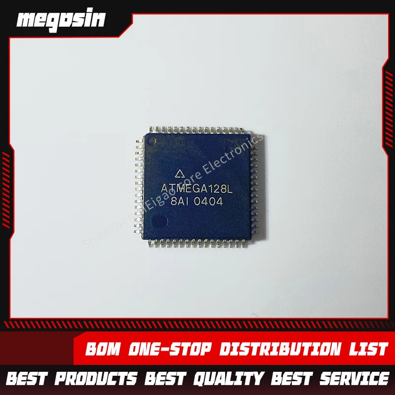 1pcs/lot ATMEGA128L ATMEGA128L-8AI 128K TQFP64 8-bit microcontroller chip