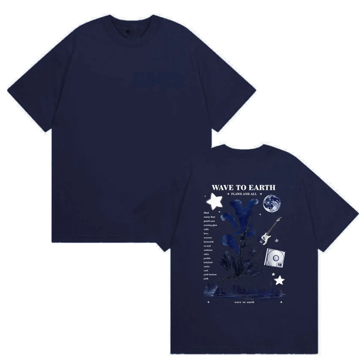 Wave To Earth The Pieces Tour 2026 Bedrucktes T-Shirt Herren Koreanische Band Hip-Hop Kurzarm-T-Shirt Kleidung Mode Vintage T-Shirts – Detail 7