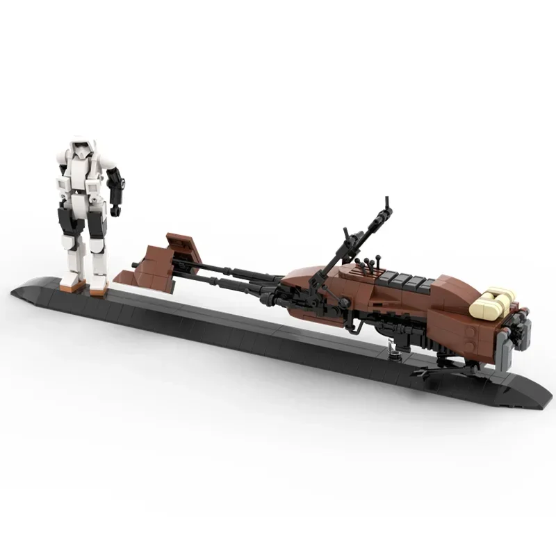 295-teiliges MOC (Star Battle) 74-Z Speeder Bike Sammlerserie Geburtstagsgeschenk Bausteine