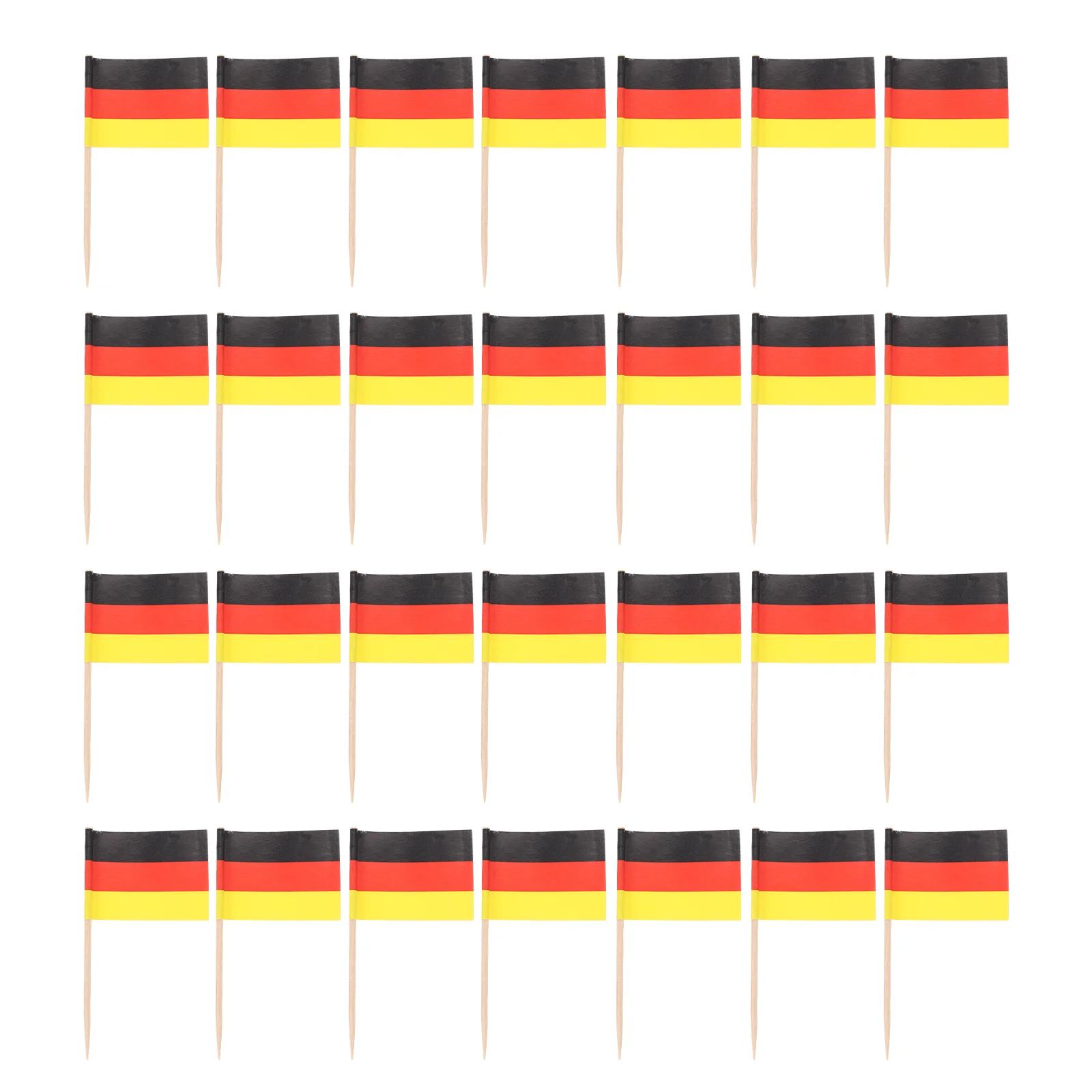 

100 Pcs Toothpick Flag Cake Decoration Decorations Paper Cup Flags Toothpicks Wood Kids Food Cupcake Topper