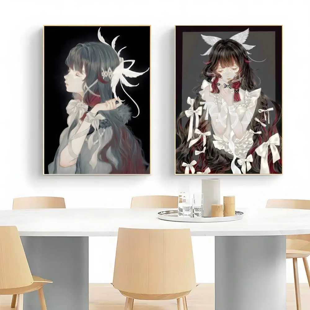 Gorgeous and delicate girl Poster Wall Art Print Poster Decorative Mural Home Decor Gift Unframed