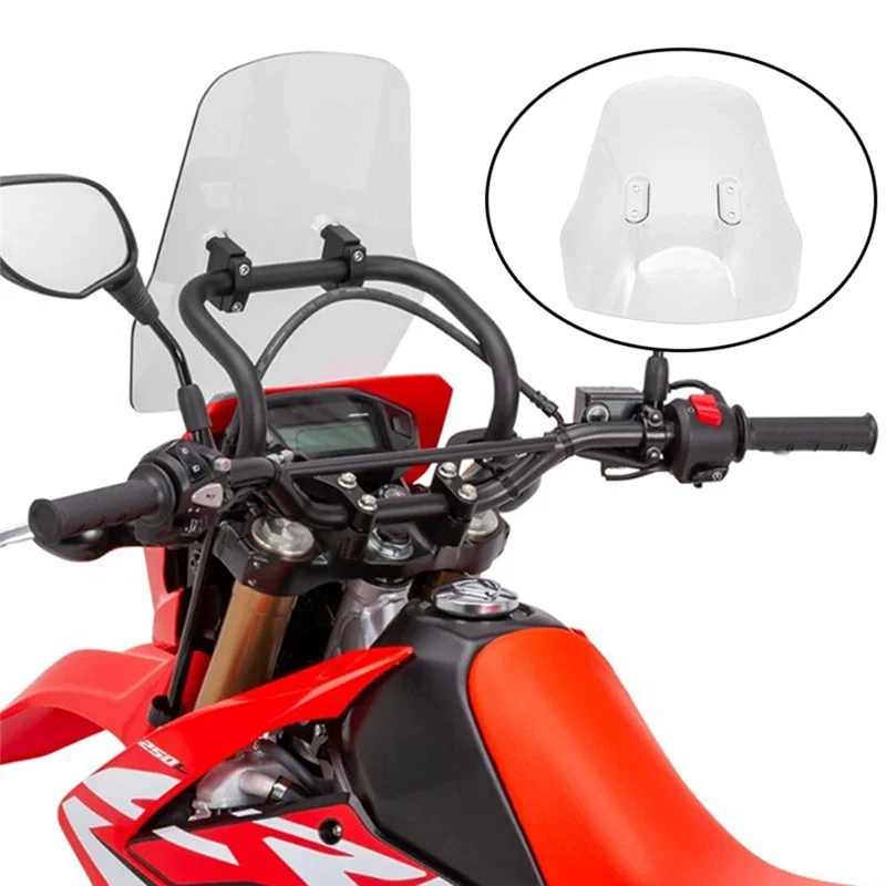 

Motorcycle Windshield Windscreen For Honda CRF 250L/S 250M CRF250L/S 2021 CRF250L/S 2022 CRF250M CRF300L Accessories Transparent