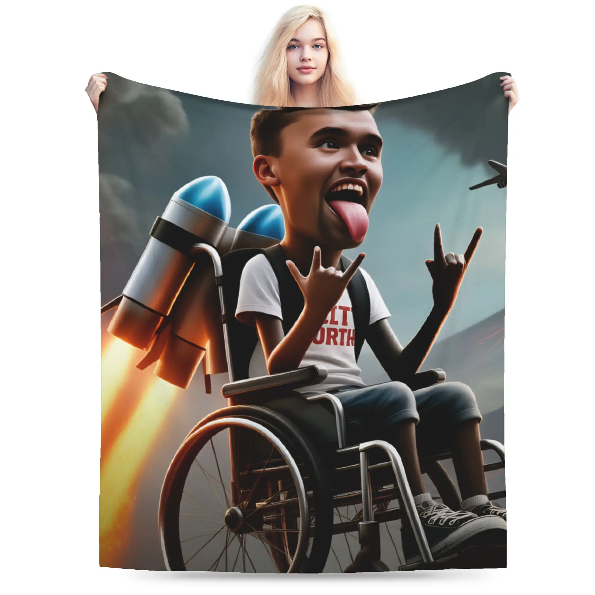 Funny Meme Charlie Kirk Throw Blanket Warm Comfy Graphic Blanket  For Bedroom Plane Travel Flannel Bedspread Bed Cover
