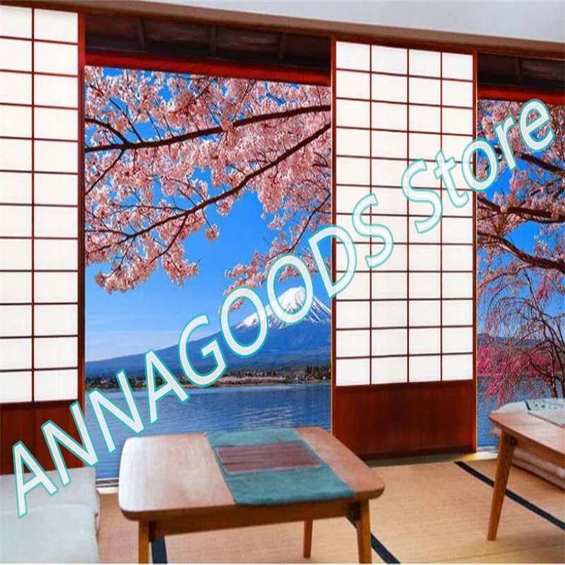 

Custom Size Japanese Style Izakaya Door Photo Wall Paper 3D Sushi Store Japanese Cuisine Restaurant Decor Mural Wallpaper